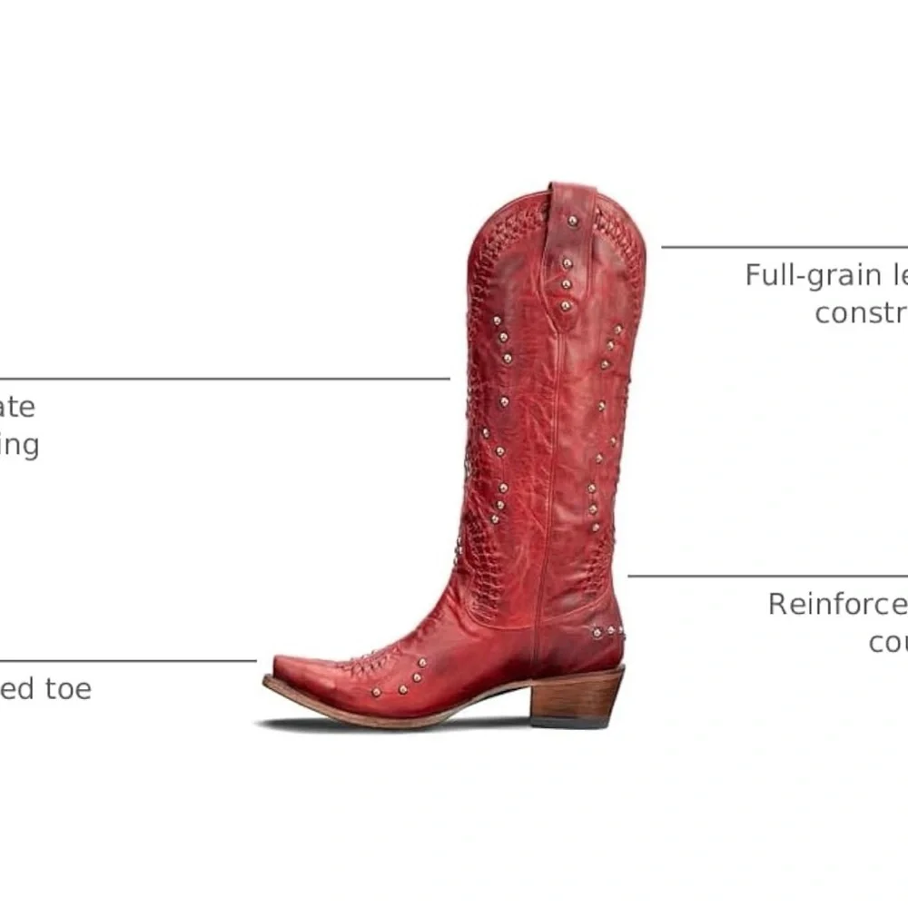 Cowboy Boots for Women- Knee High Western Cowgirl Boots - Picture 4 of 8
